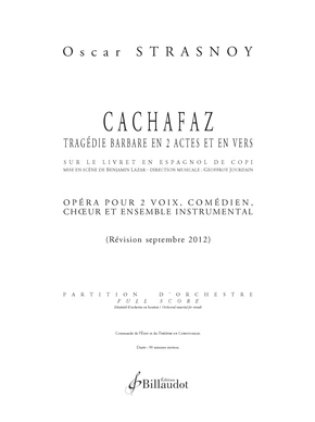 Cachafaz. Opéra de chambre opéra de chambre